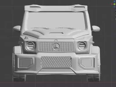 Mercedes G68 Modified Solid STL - 3MF Model 3D print model