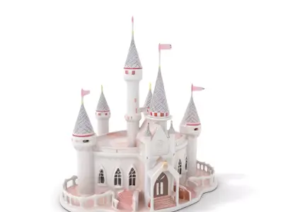 Fairy Tale Castle model pack Low-poly 3D model