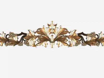 Carved decor model for cnc 17 3D model