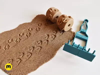 Texture Rollers Sand Patterns Free 3D print model