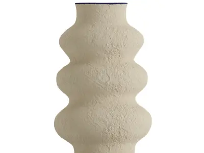 Irregular Papier Mache Vase 3D model