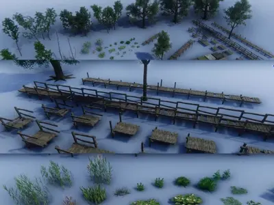 arbores Low-poly 3D model