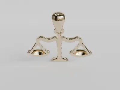 scale pendant 3D print model