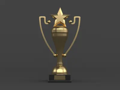 Trophy Cups 3D model 19