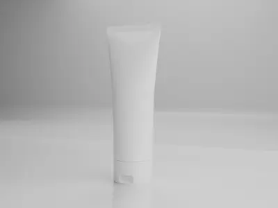 Cosmetic Bottles and Tube Set 3D model