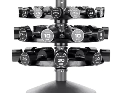 Weight Storage Racks Dumbbell Set 023 3D model
