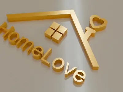 Logo Decorative Composition 3D Model Low-poly 3D model