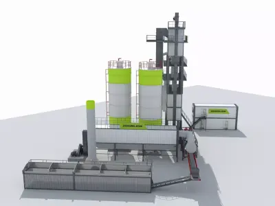 Concrete Batching Plant 3D model