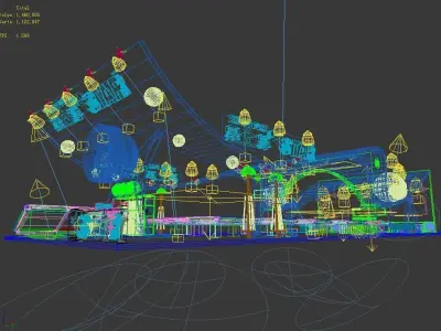 Exhibition - Area -28X11-3DMAX2009-027 3D model