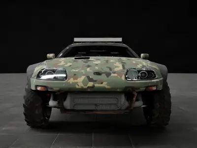 Toyota Supra MK 4 Camo 3D model