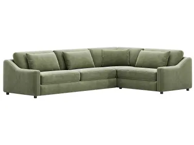 Ashby Sofa Two-Piece Sectional By Arhaus 3D model