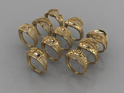  Fusion rings 3D print model
