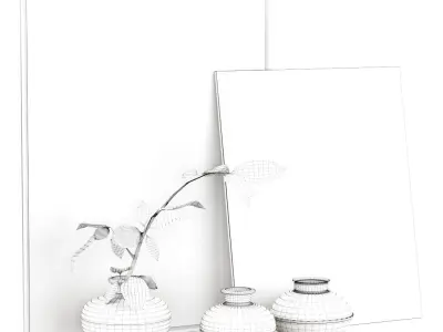 RH Vintage Indian Iron Vessel Collection  Low-poly 3D model