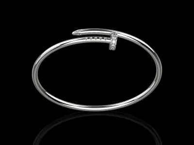 Juste un clou Bracelet 15 Size with Gems Small Verison N176 3D print model
