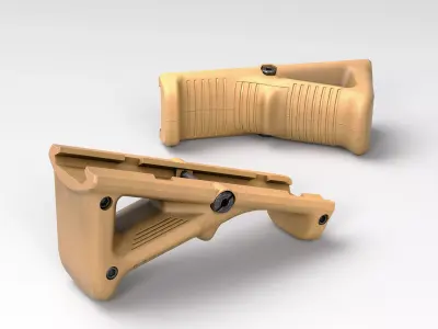 Magpul AFG-2 Angled Fore Grip FDE Low-poly 3D model