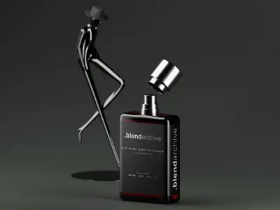 Luxury Perfume Bottle 3D Model Low-poly 3D model