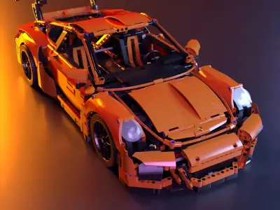 LEGO Car Porsche GT3 RS 2015 stl 3D print model