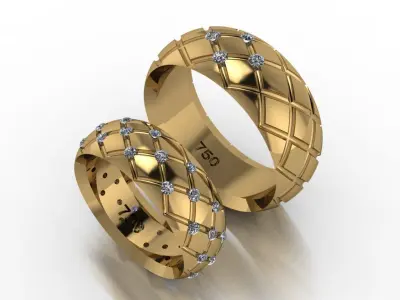 ring set 21 collection1 3D print model