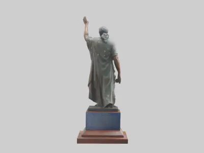The Call of Freedom statue model Low-poly 3D model