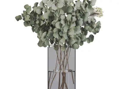 Plants Bouquet Vase Low-poly 3D model buy