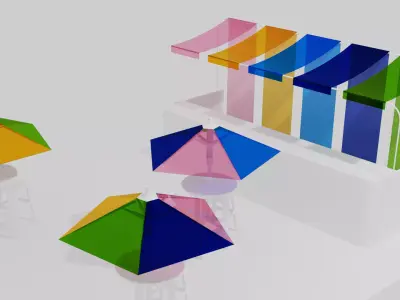 outdoor bar Free 3D model