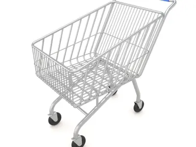 Supermarket Shopping Cart 3D model