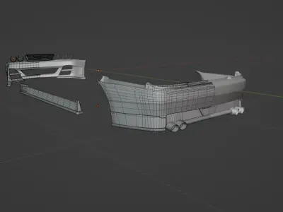 Toyota Chaser JZX100 Ryo Kit Low-poly 3D model