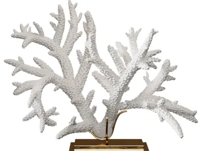 Coral Set 4 marble sculpture 3D model