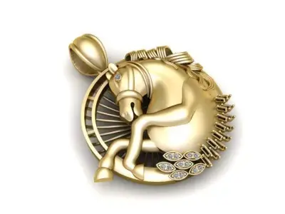 Majestic Horse Pendant 3D print model
