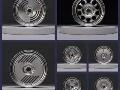 Retro deepdish wheel pack