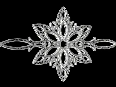 Snowflakes CHAIN 3D model