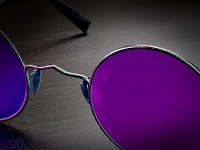 3D LUXURY CIRCULAR GLASSES - CREATED FOR 3D NFTs 3D model