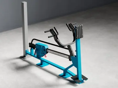 Outdoor exercise equipment 01 3D model