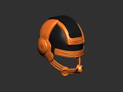 helmet high poly sculpt 3d printable  3D model 18