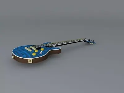 Gibson Longhorn Double Cut BV guitar Free 3D model