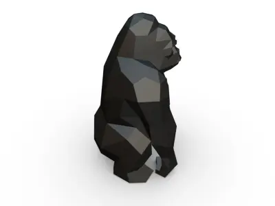 gorilla figure 3D print model