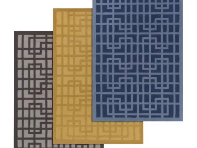 Rug Set 1158 3D model