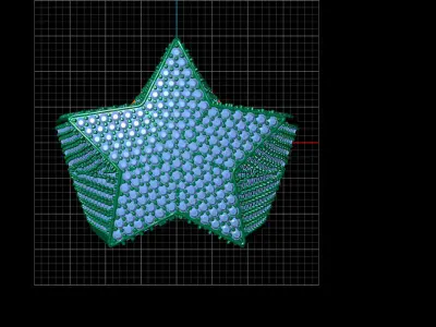 Star ring nice design printable 3D print model