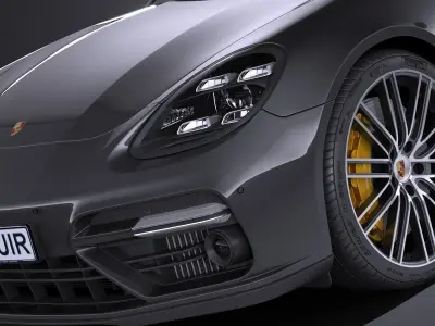 Porsche Panamera Turbo 2017 3D model