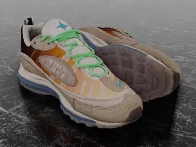 NIKE AIR MAX 98 ON AIR NYC LA MEZCLA 3D SHOES 3D model