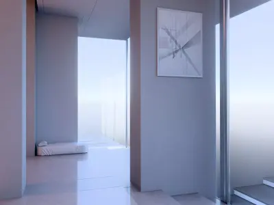 Minimalist Sky Loft 3D model