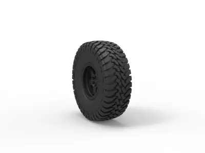 Wheel of Trophy truck 3D print model