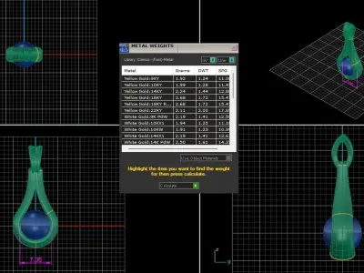 womens elegant 7mm round dangling pearl pendant  for chain 3D print model