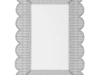 Brooke Natural Wall Mirror 3D model