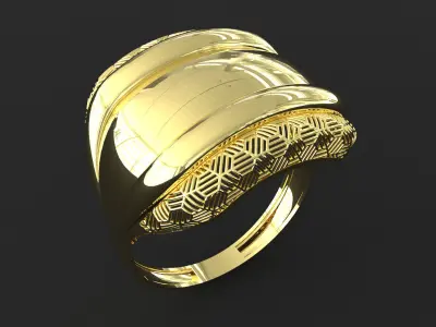 new rings lux designe ring 3D print model