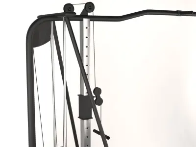 Cable Cross over Gym Machine 3D model