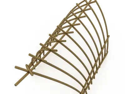 bohemian gate 03 3D model Low-poly 3D model