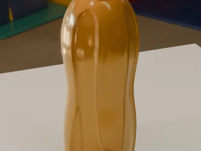 Aquasafe Tupperware Water Bottle Low-poly 3D model