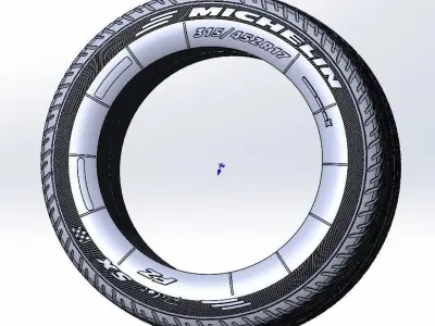  Michelin F1 tires 3D model