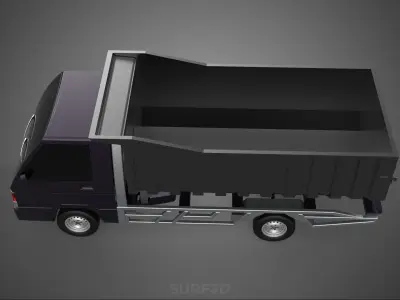 CATTLE TRANSPORT COLT DELICA L300 PICK UP CAR VEHICLE TRUCK MINI 3D model